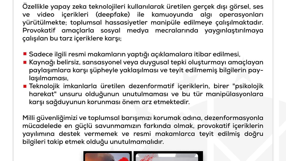 DMM: Son dönemde dezenformasyon faaliyetlerinde artış gözlemlenmekte