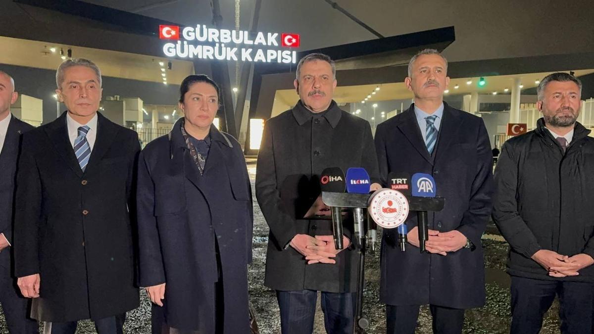 Bakan Çiftçi Gürbulak Sınır Kapısında konuştu: Sınır hattında tüm tedbirler alındı