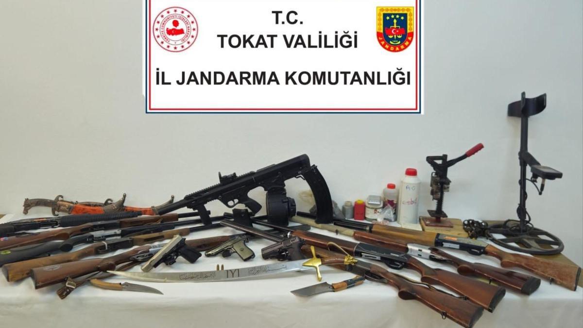 Tokatta silah ve kaçakçılık operasyonu: 6 gözaltı
