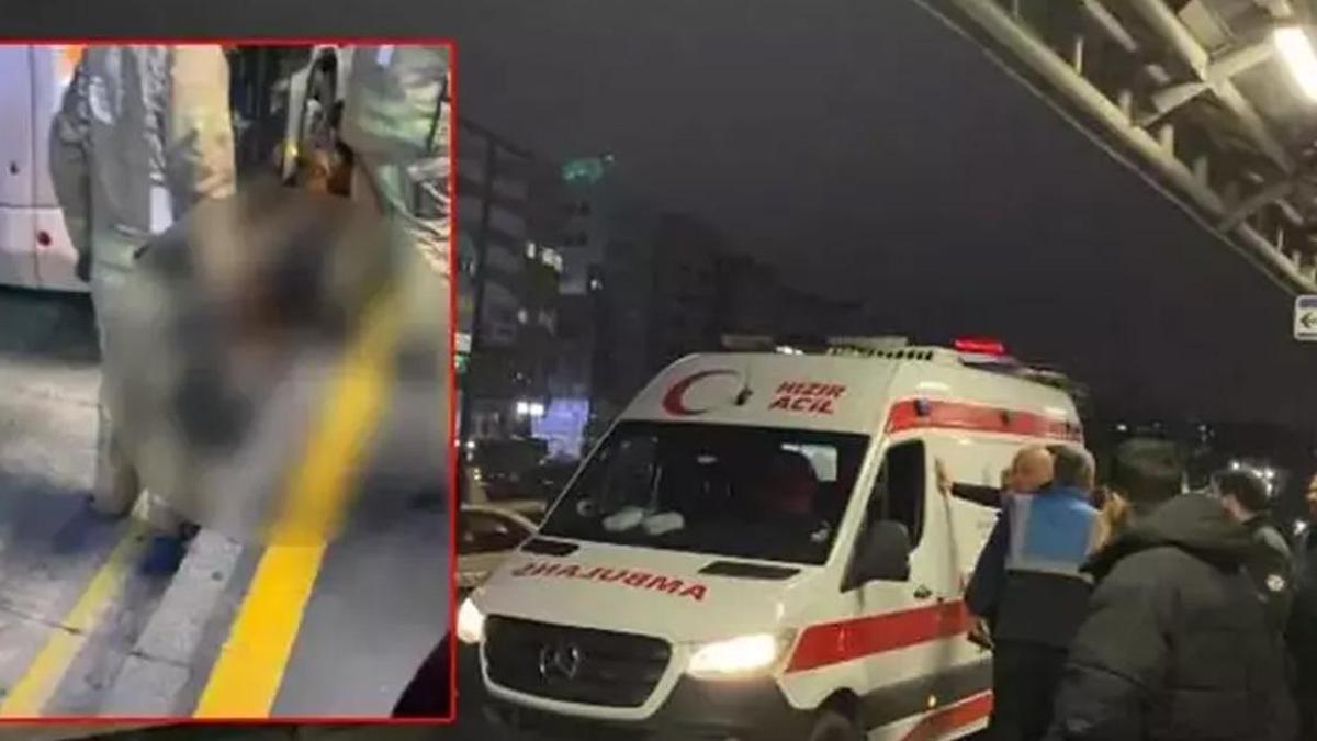Bahçelievler’de dehşet anları! Metrobüs bir kişinin üzerinden geçti