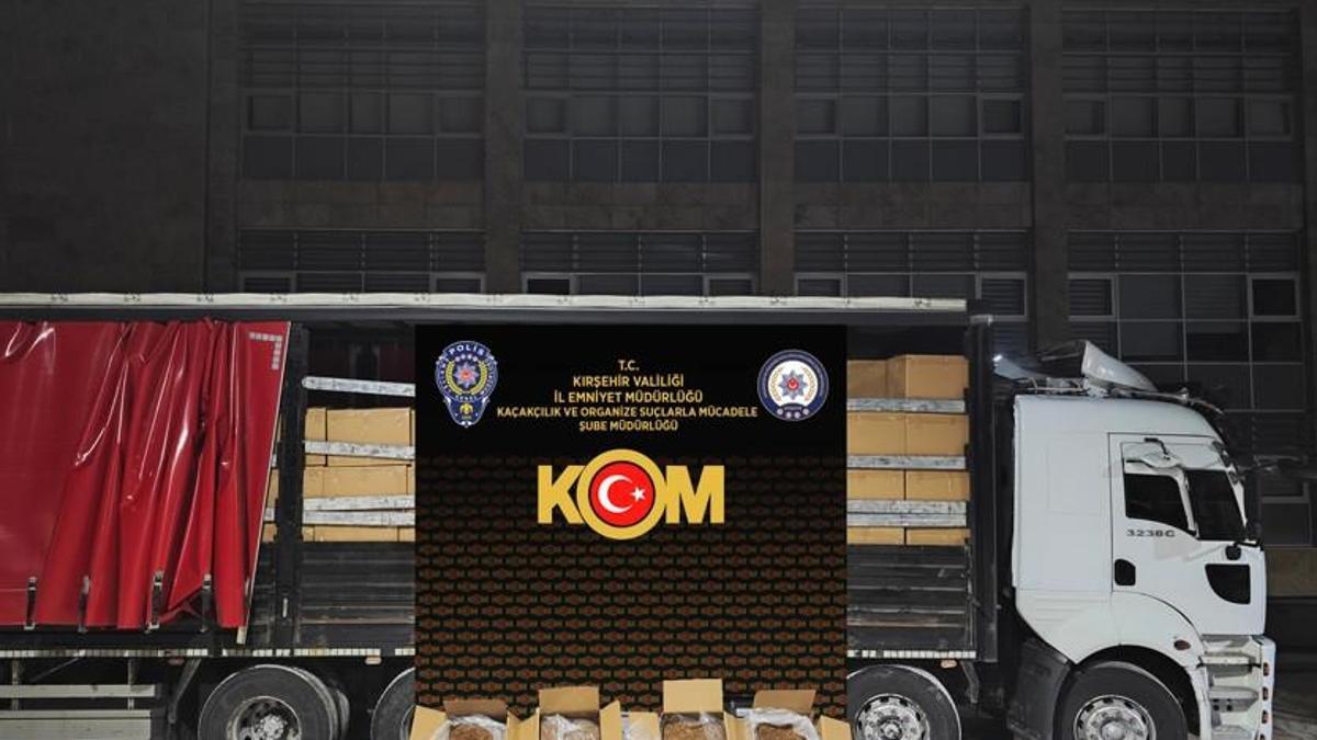 Kırşehirde 5,5 ton kaçak tütün ele geçirildi