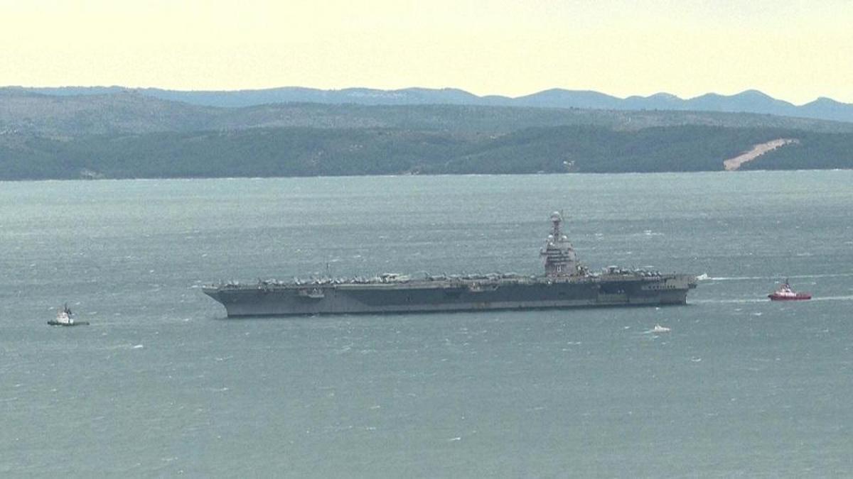 ABD'nin uçak gemisi Hırvatistan'da