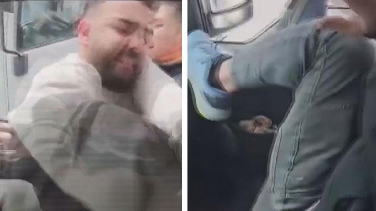 Kamyon şoförleri arasında yol verme kavgası!