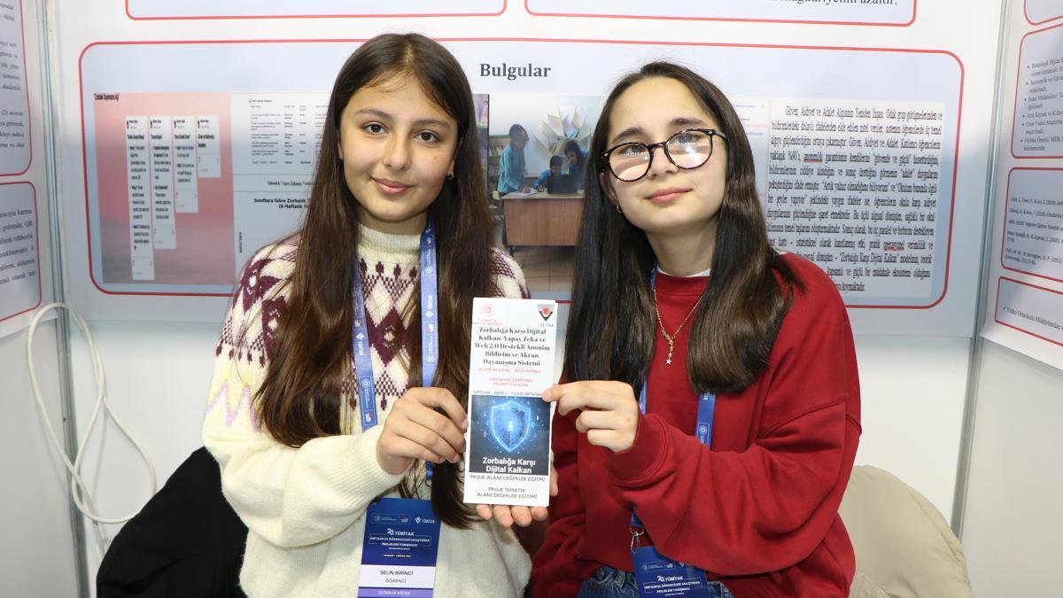 Ortaokul öğrencilerinden zorbalığa karşı dijital kalkan