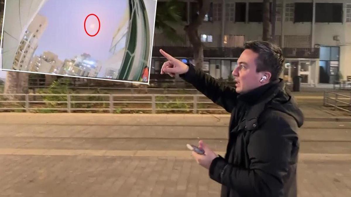 CNN TÜRK SAHADA Tel Aviv'de canlı yayında patlama sesleri