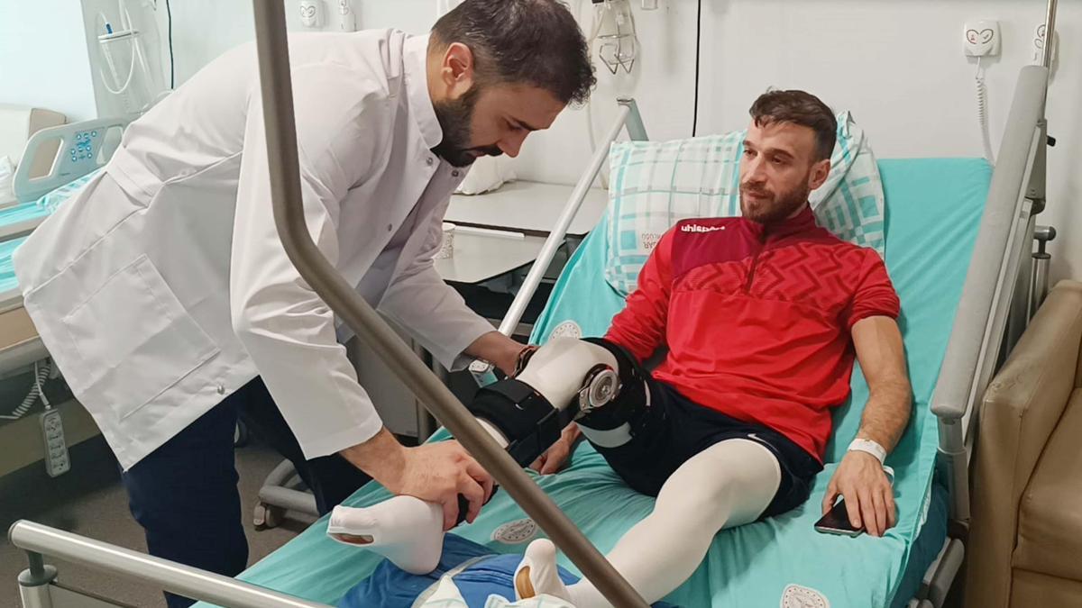 Sakatlanan sporcu sağlığına kavuştu