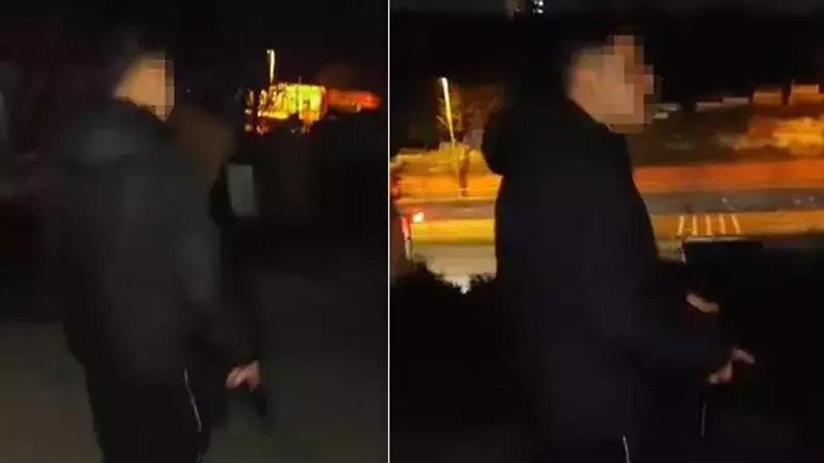 Küçükçekmece'de pes dedirten görüntü! Uzun namlulu silahla sokak sokak gezdi