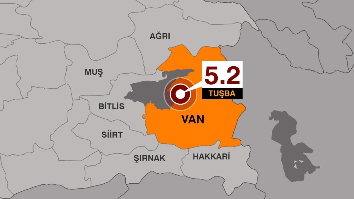 SON DAKİKA... Van'da 5.2 büyüklüğünde deprem!