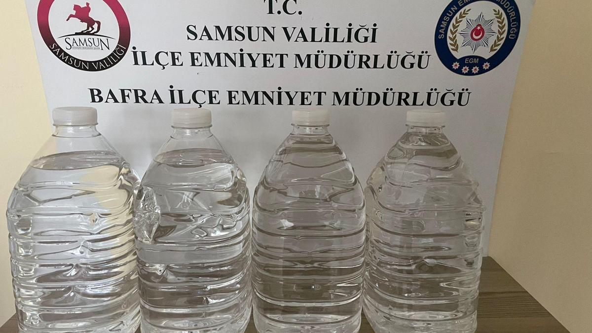 Kaçak alkol operasyonu: 20 litre etil alkol ele geçirildi