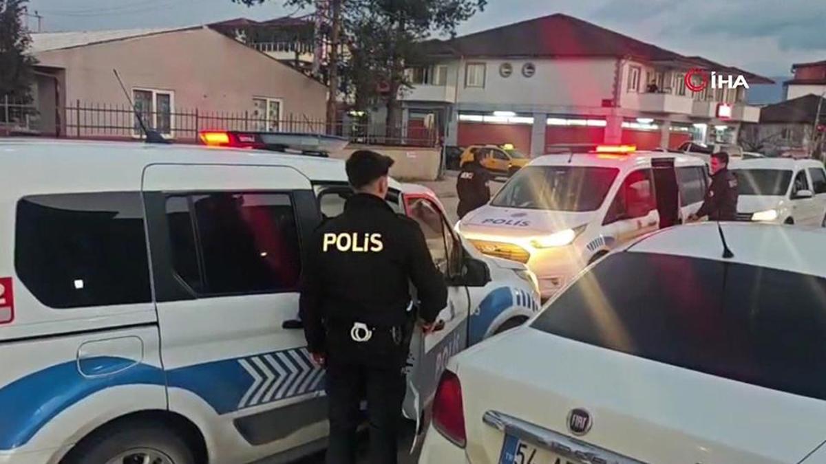 Şiddet gören kadın okul bahçesine sığındı