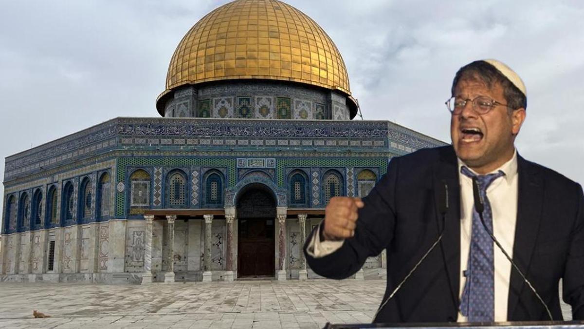 İsrailli bakandan provokatif hamle! Mescid-i Aksa'ya baskın düzenledi