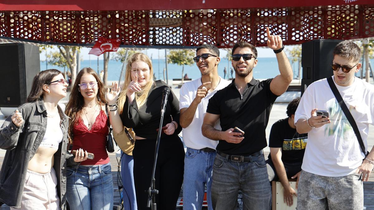 Erasmuslu gençlerden mini konser