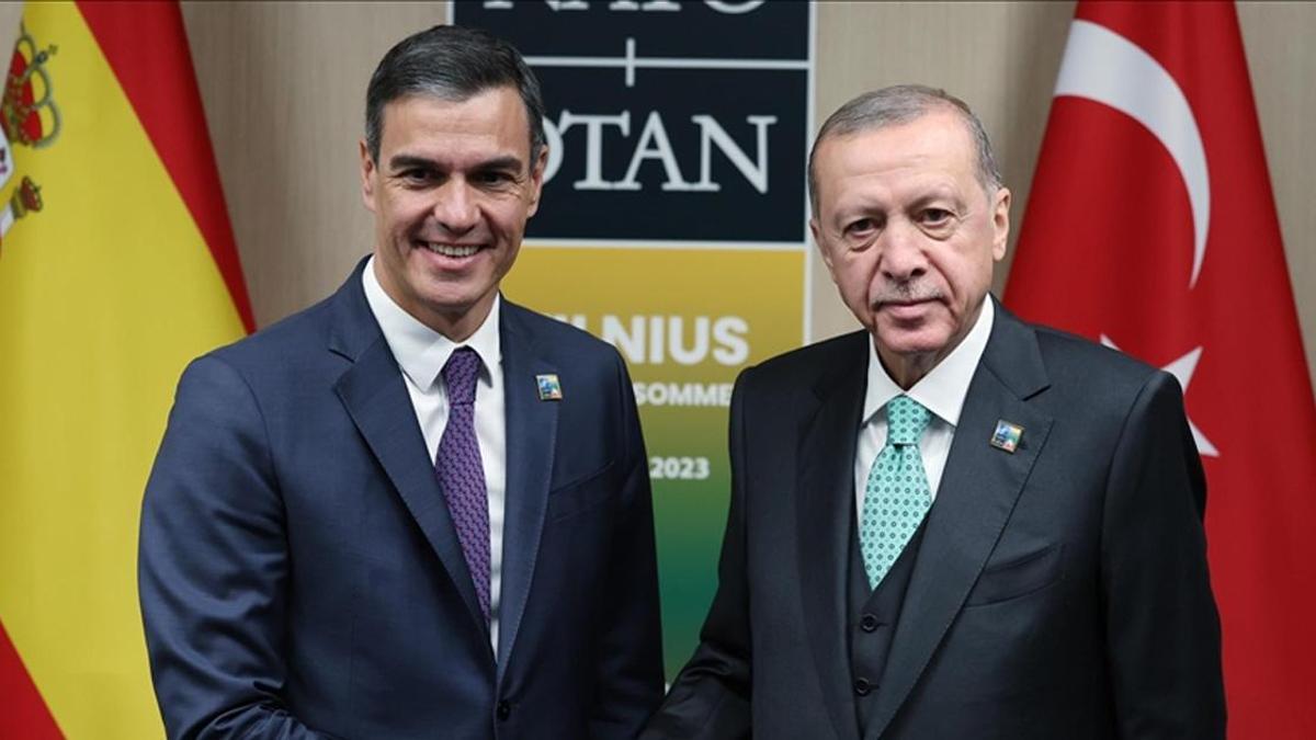 SON DAKİKA | Cumhurbaşkanı Erdoğan, Pedro Sanchez ile görüştü