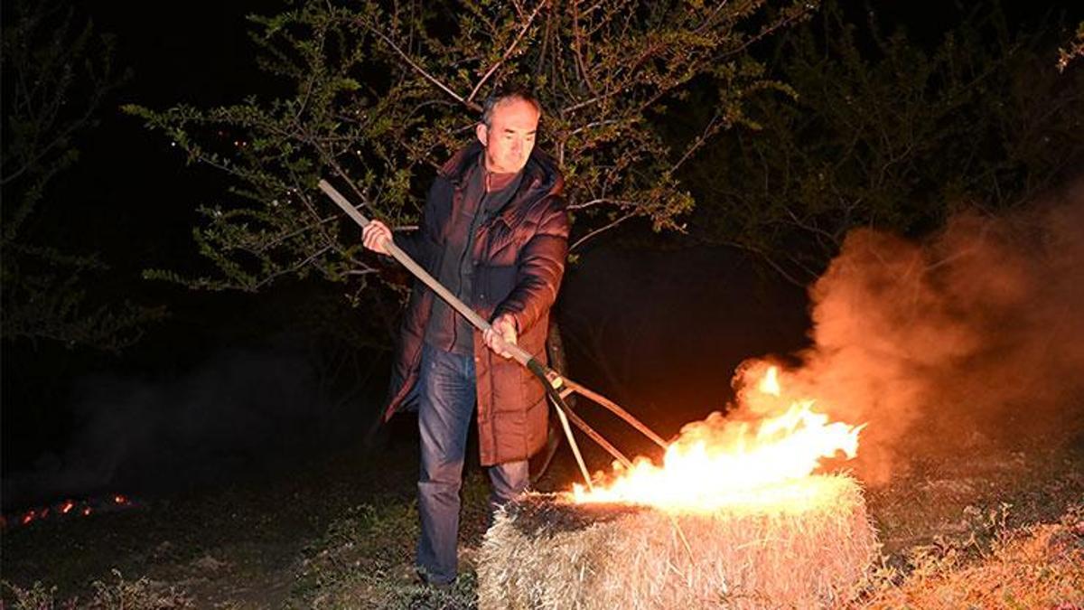 Üreticilerden ‘zirai don' nöbeti: Dumanlı koruma