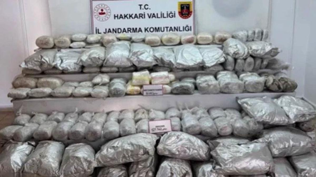 Van ve Hakkari'de operasyon: 446 kilogram uyuşturucu madde ele geçirildi