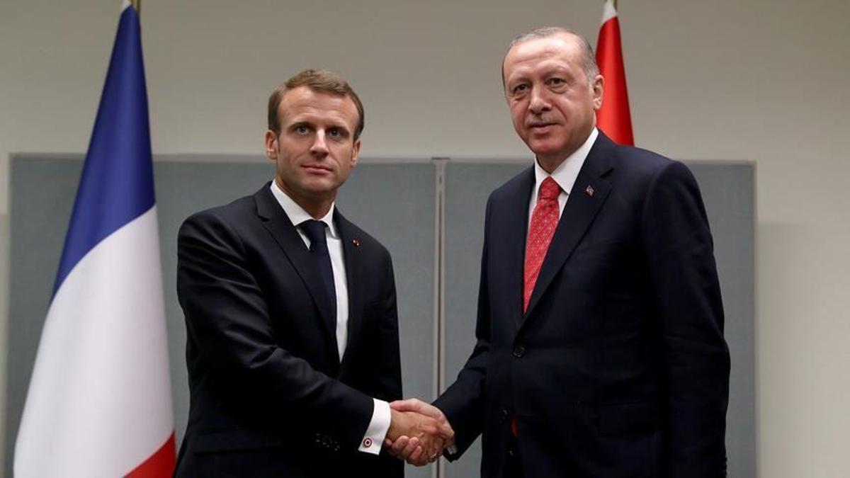 SON DAKİKA... Cumhurbaşkanı Erdoğan, Macron ile görüştü