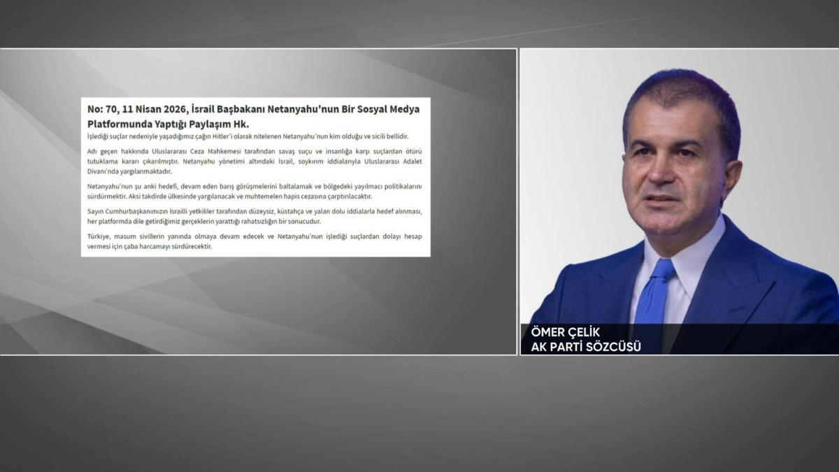 SON DAKİKA! AK Parti Sözcüsü Ömer Çelik'ten Netanyahu'ya tepki