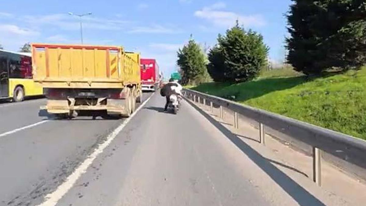 Kadına şiddet bu kez de motosiklette: Seyir halindeyken ölümden döndü!