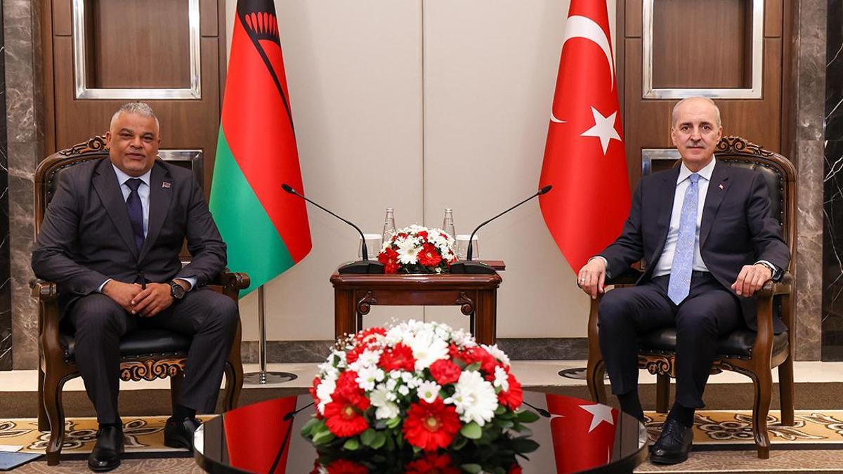 TBMM Başkanı Kurtulmuş, Malavi Ulusal Meclisi Başkanı Suleman ile görüştü