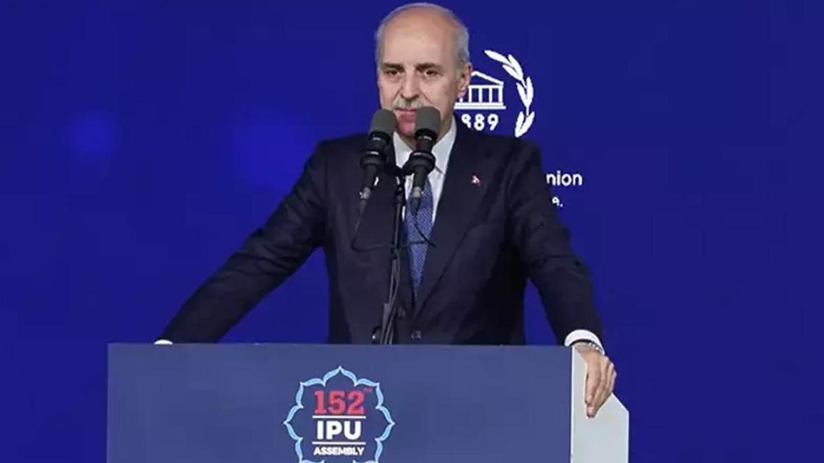 TBMM Başkanı Kurtulmuş'tan PAB Genel Kurulunda çağrı: İsrail'in BM üyeliği askıya alınmalı