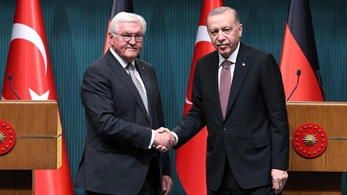 Cumhurbaşkanı Erdoğan, Almanya Cumhurbaşkanı Steinmeier ile görüştü