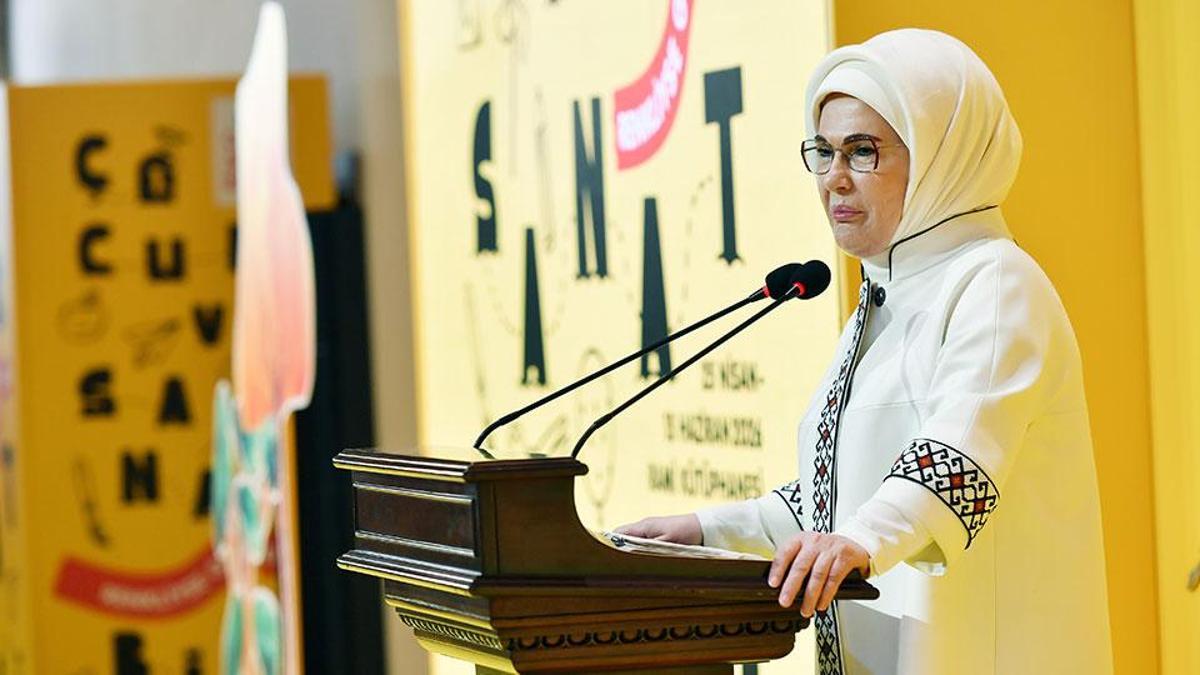 Emine Erdoğan'dan "Rami Çocuk ve Sanat Bienali" paylaşımI