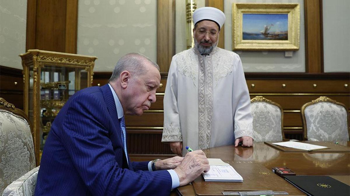 Cumhurbaşkanı Erdoğan, Türkiye Diyanet Vakfına kurban bağışında bulundu