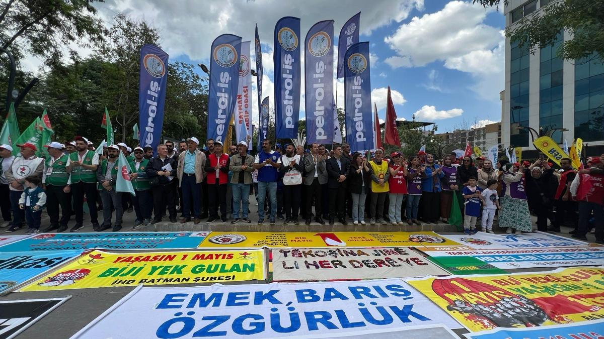 Batman'da 1 Mayıs kutlandı