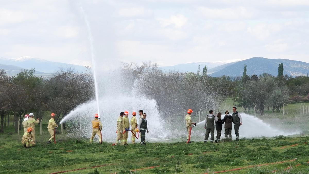 Burdur'da orman yangını tatbikatı