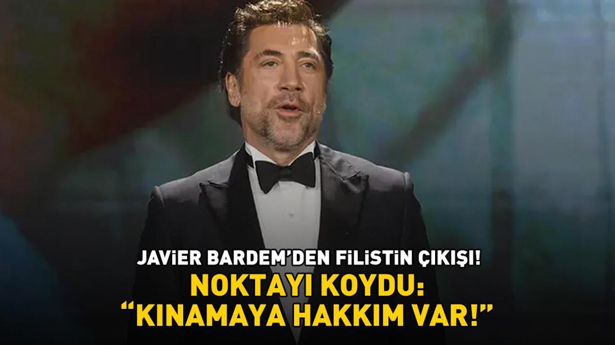 'Savaşa hayır!' ve 'Özgür Filistin' sloganları atmıştı! Javier Bardem noktayı koydu: 'Kınamaya hakkım var'