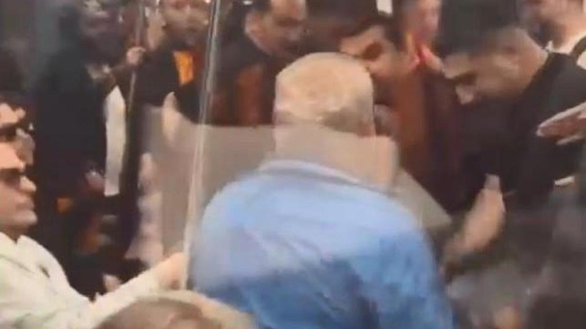 Sarıyer'de metroda küfürlü tezahürat kavgası; oklavayla müdahale etti