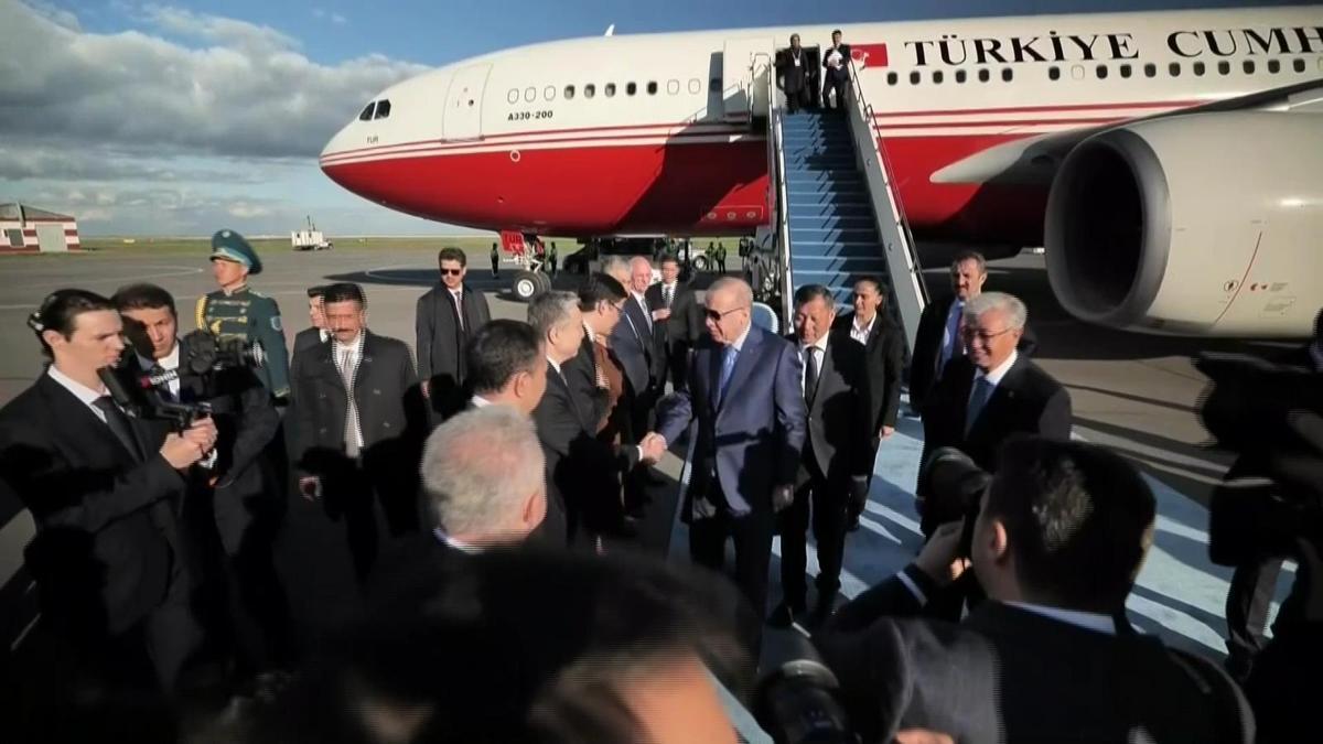 Son dakika... Cumhurbaşkanı Erdoğan, Kazakistan'da