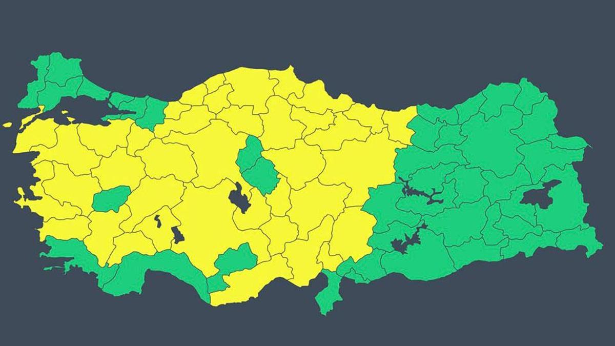 Son dakika... İçişleri Bakanlığı'ndan il il 'sağanak' uyarısı
