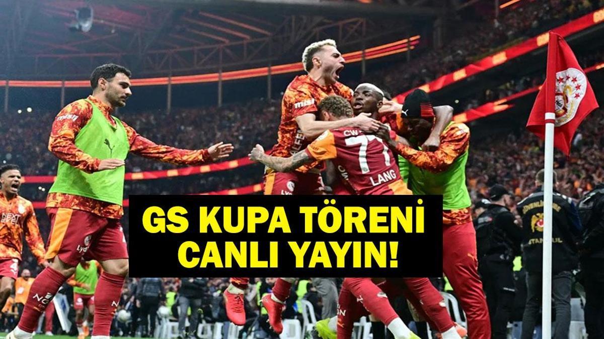 GS KUPA TÖRENİ CANLI İZLE: Galatasaray Şampiyonluk Kutlaması Hangi Kanalda? Galatasaray şampiyonluk kutlaması saat kaçta başlayacak, nereden izlenir? İşte kupa töreni programı...