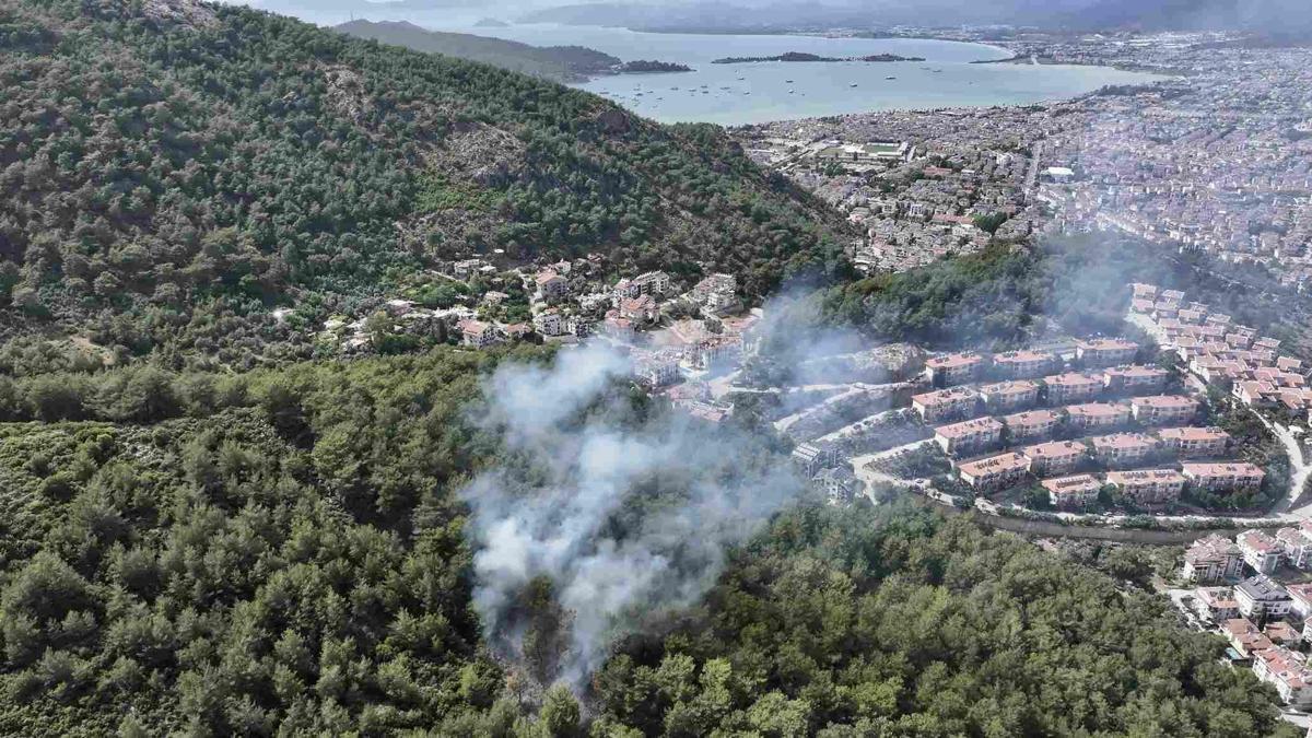 Fethiye'de orman yangını: Müdahale sürüyor