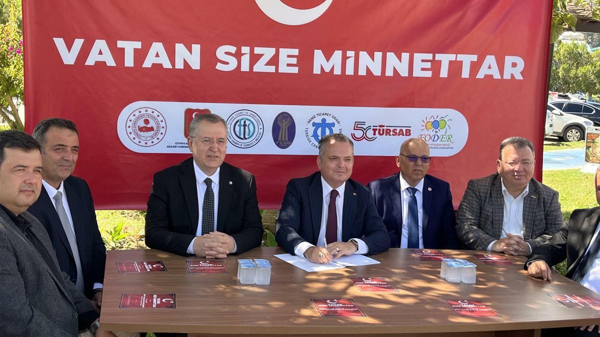 Fethiyede şehit aileleri ve gazilere özel sosyal destek protokolü