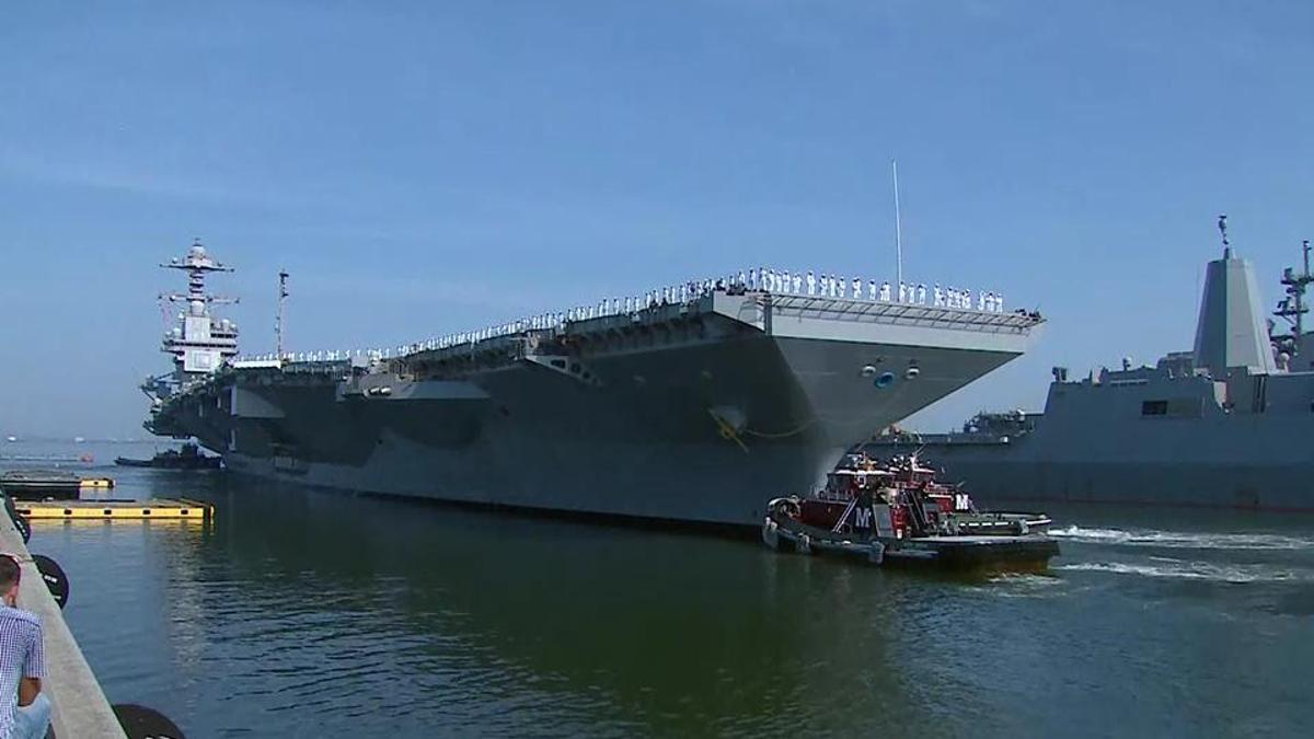 USS Gerald R. Ford ABD'ye döndü