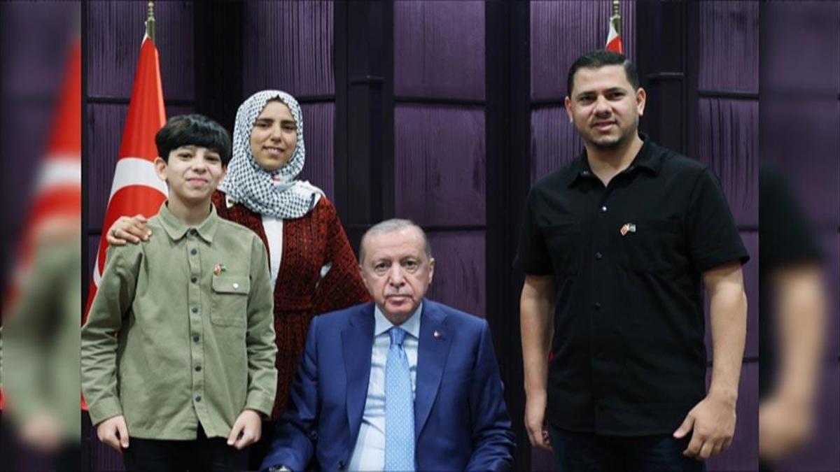 CNN TÜRK'te yaptığı çağrı duyuldu: Cumhurbaşkanı Erdoğan, Gazzeli Ramazan'ı ağırladı
