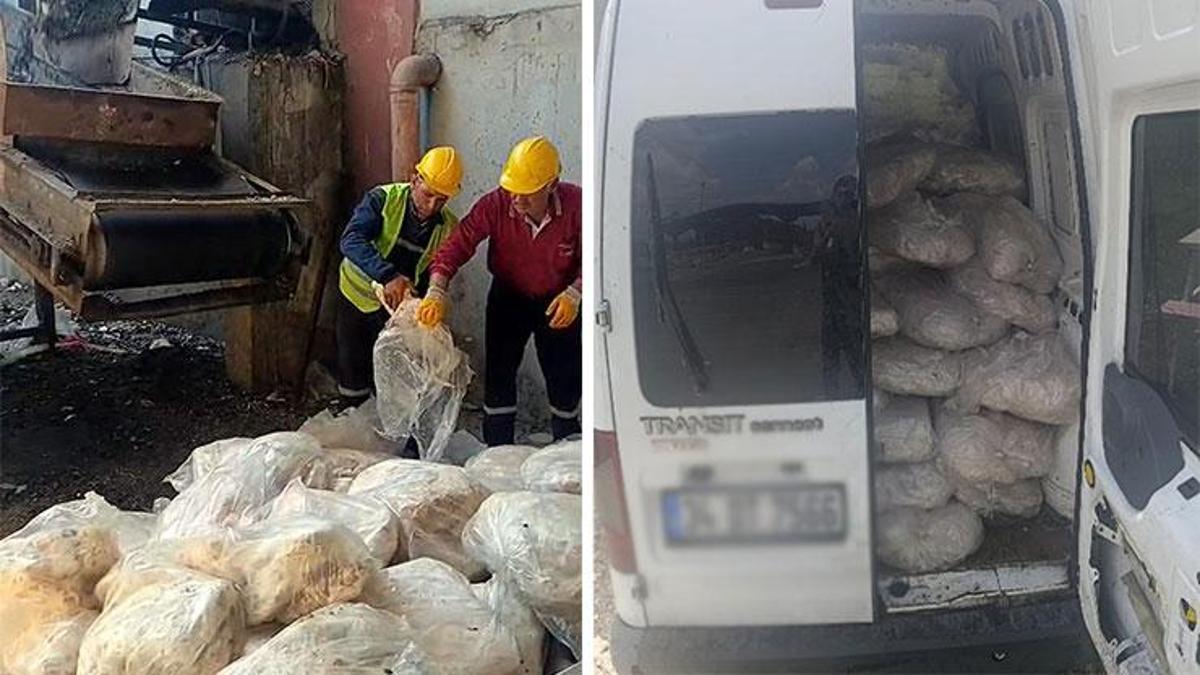 Uygunsuz koşullarda taşınan 1,2 ton sakatat imha edildi
