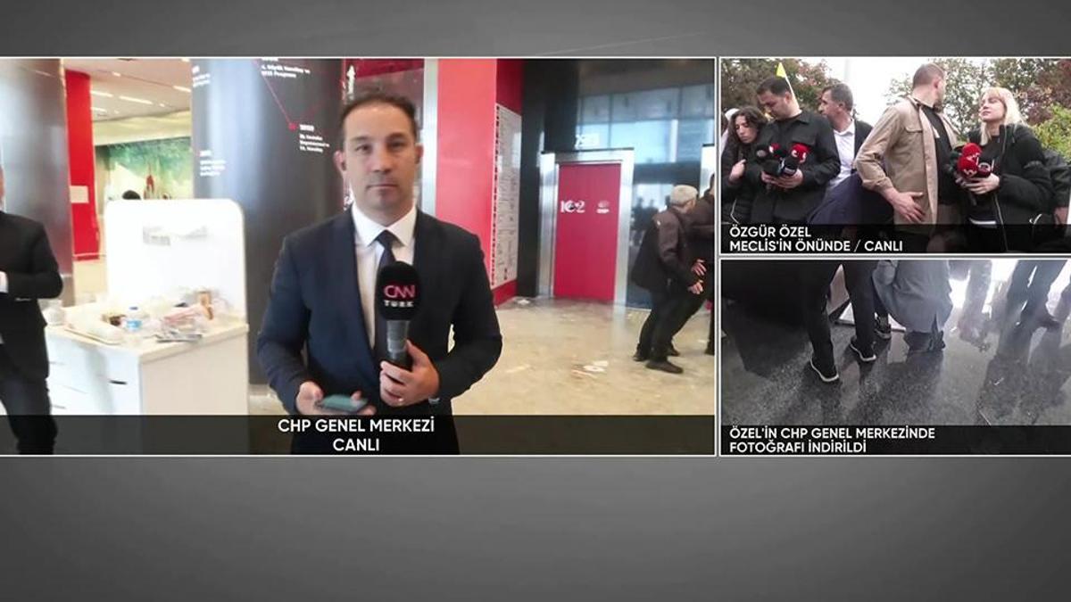 İşte arbede sonrası CHP Genel Merkezi