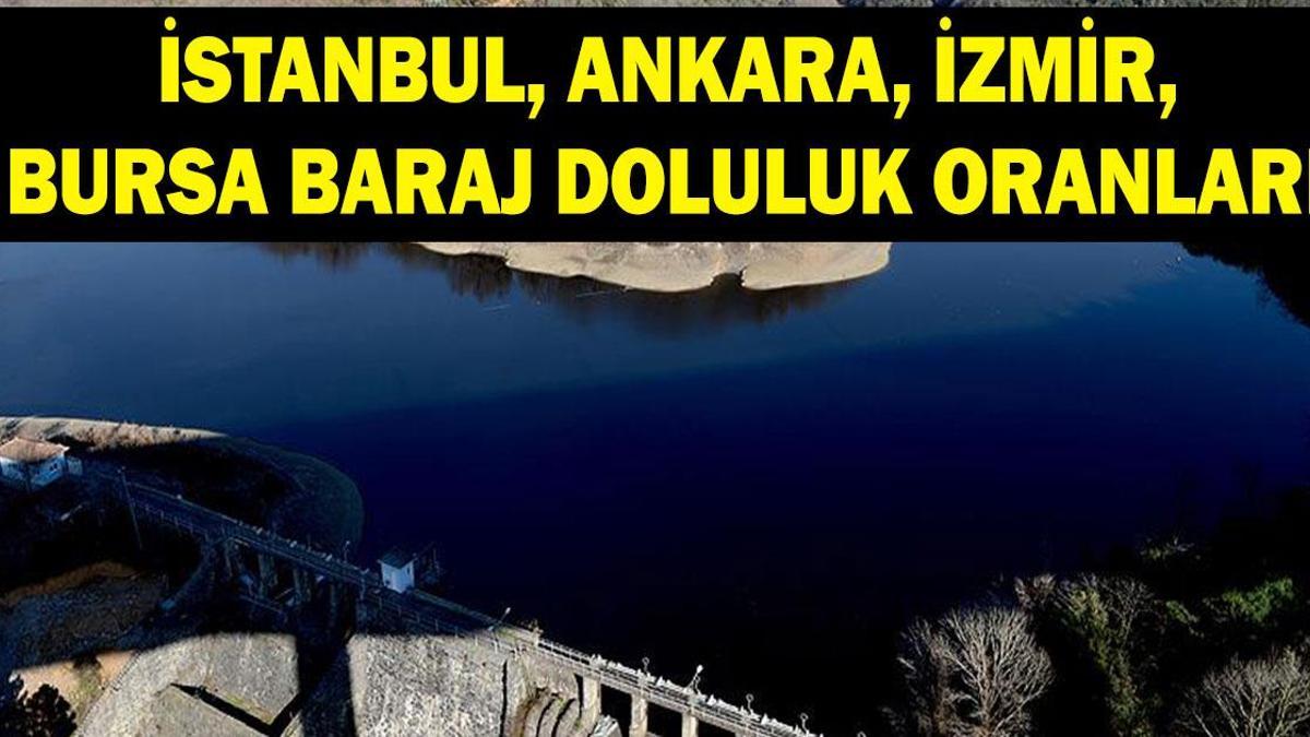 BARAJ DOLULUK ORANLARI 4 HAZİRAN: İstanbul, Ankara, İzmir ve Bursa'da baraj doluluk oranları yüzde kaç? Ömerli, Akyar barajı doluluk oranları