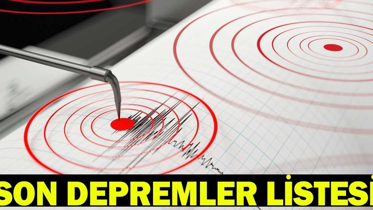 SON DAKİKA DEPREM Mİ OLDU, NEREDE? 5 Haziran AFAD ve Kandilli Son Depremler Listesi