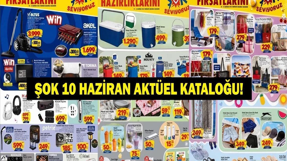 ŞOK 10 HAZİRAN 2026 AKTÜEL KATALOĞU YAYINLANDI! ŞOK Aktüel Ürünler Bu Hafta Neler? Plaj ve Kamp Ürünlerinde Dev Fırsat