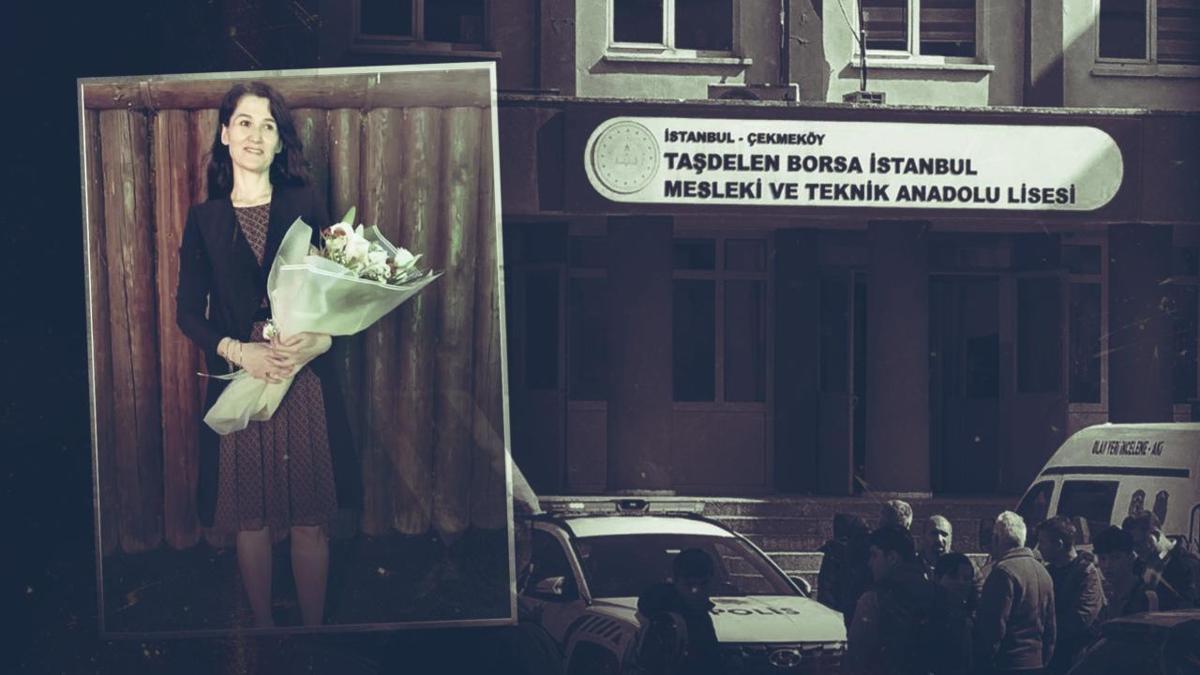 Çekmeköy'de öğretmen cinayetinde sanığa ağırlaştırılmış müebbet hapis cezası verildiği mahkeme salonundan bir görüntü.