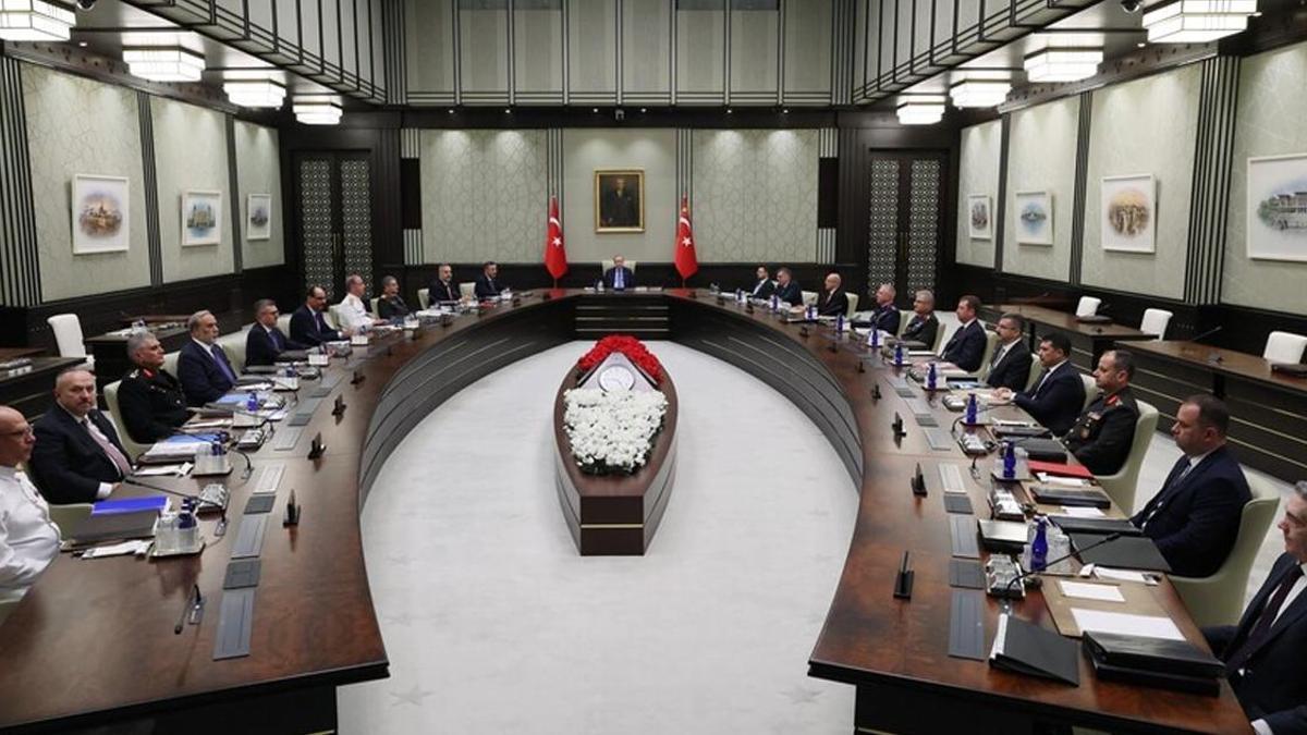 Milli Güvenlik Kurulu toplantısı sonrası yazılı açıklama yapıldı.
