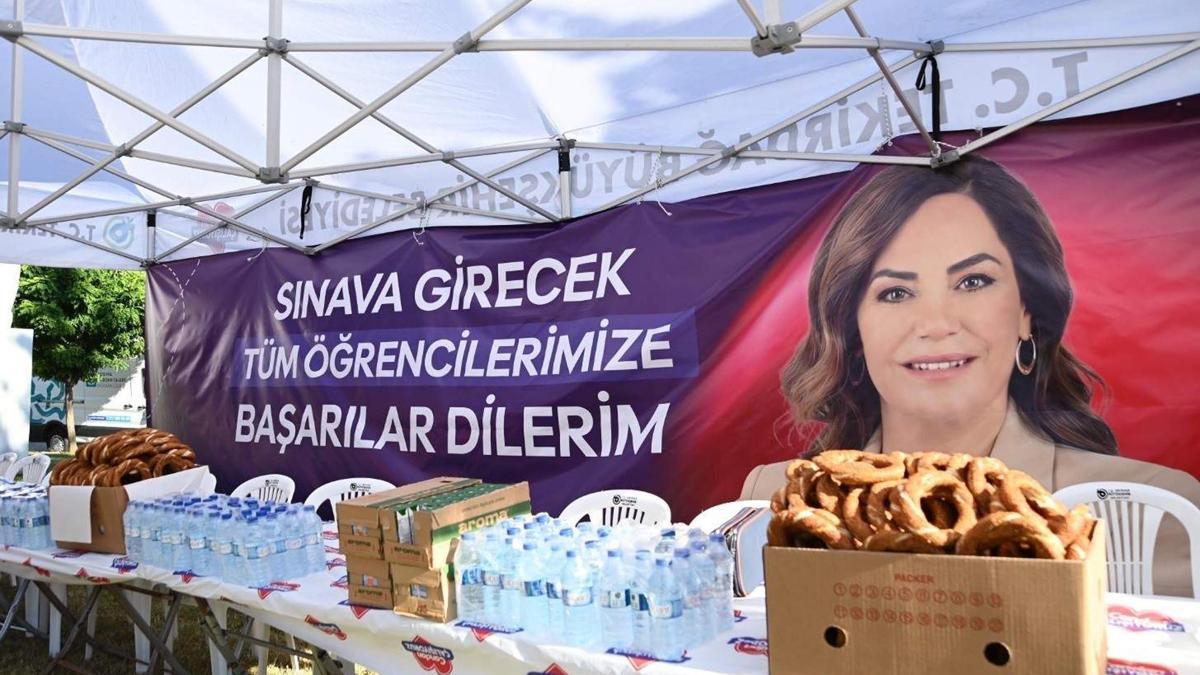 Tekirdağ Büyükşehir Belediyesi'nden YSK maratonunda öğrenci ve ailelerine destek