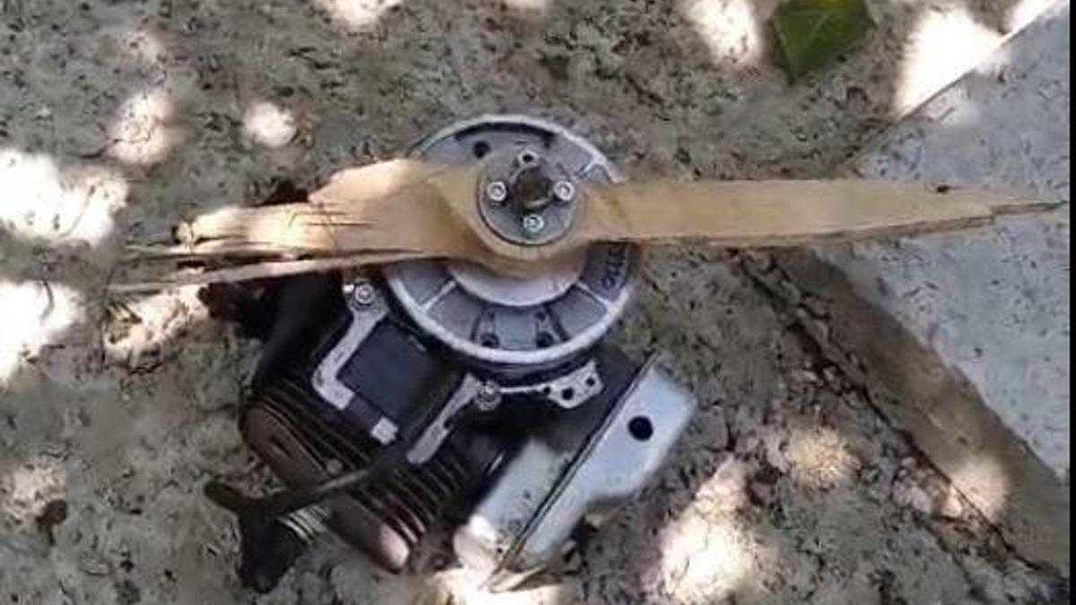 Kastamonu'da evin bahçesine İHA düştü