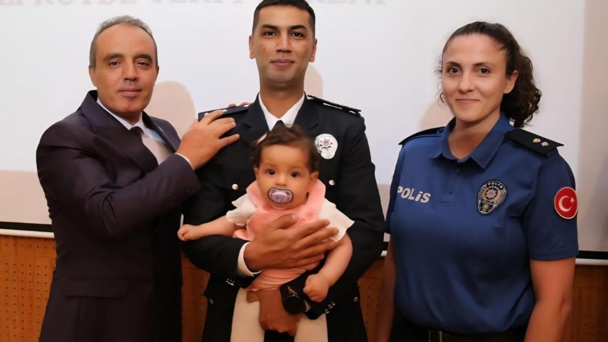 Emniyette rütbe terfi töreni