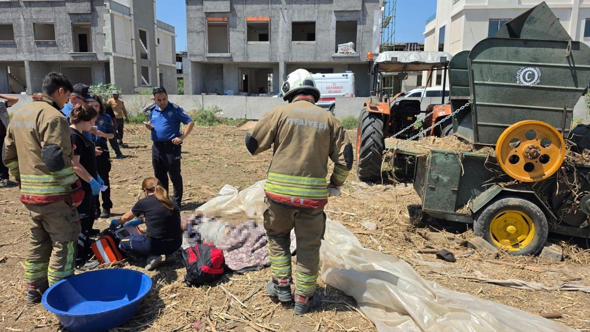 Saman makinasına kapılan Suriyeli işçi hayatını kaybetti