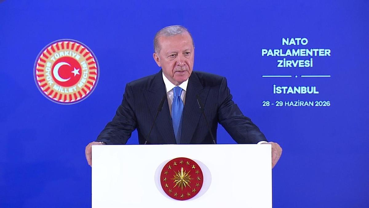 Cumhurbaşkanı Erdoğan, NATO Parlamenter Asamblesi üyeleriyle Dolmabahçe Sarayı'nda bir araya geldi.